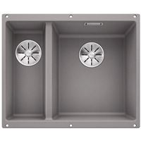 Blanco SUBLINE 340/160-U hliníková metalíza, vanička vpravo, 523 560