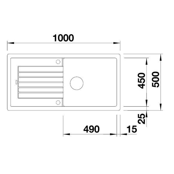 Blanco ZIA XL 6 S hliníková metalíza 517 569