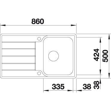 Blanco CLASSIMO 45 S-IF leštená nerez 523 330