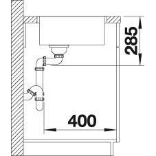Blanco SUPRA 400-IF leštená nerez 526 350