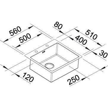 Blanco CLARON 500-IF/A nerez Durinox s PushControl 523 393