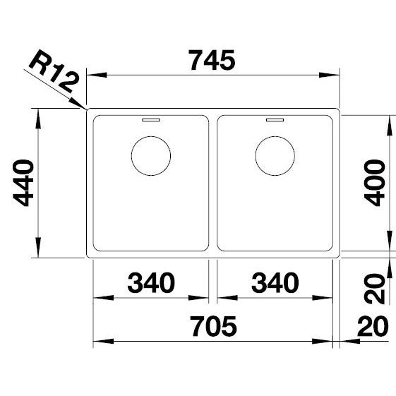 Blanco ANDANO 340/340-IF hodvábny lesk 522 981