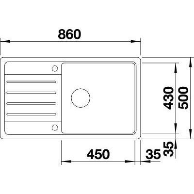 Blanco LEGRA XL 6 S káva 523 331