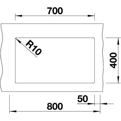 Blanco ROTAN 700-U káva, bez tiahla 521 349