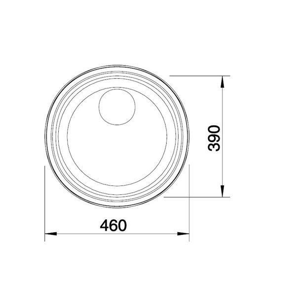 Blanco RONDOSOL lestena nerez 3 1/2" výpusť 513 306