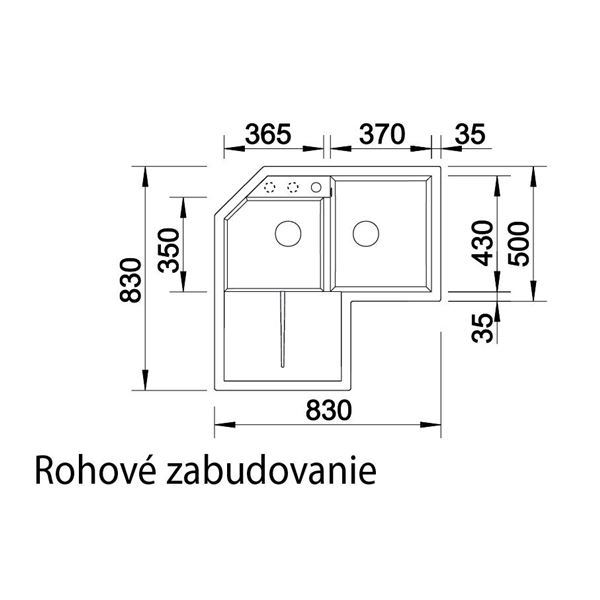 Blanco METRA 9 E káva 515 573