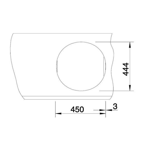 Blanco RONDOSOL lestena nerez 3 1/2" výpusť 513 306