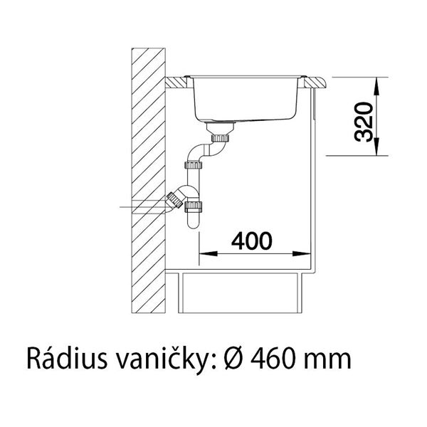 Blanco RONDOSOL lestena nerez 3 1/2" výpusť 513 306