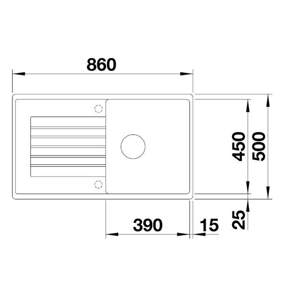 Blanco ZIA 5 S sivá vulkán 527 387
