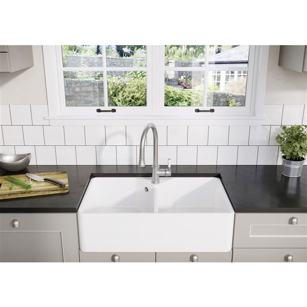 Blanco VILLAE Farmhouse Double krištáľovo biela 525 164