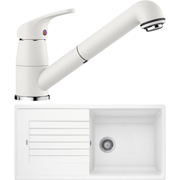 Blanco SET12-B ZIA XL 6 S biela + DARAS-S biela