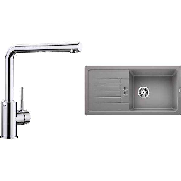 Blanco SET11-C FAVUM XL 6 S hliníková metalíza + MILA chróm