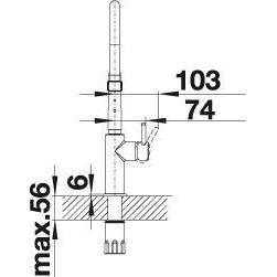 Blanco CATRIS-S Flexo čierna matná 525 793