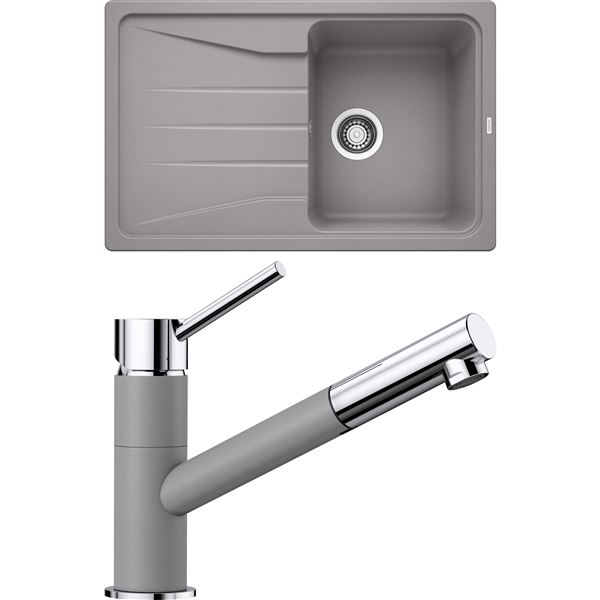 Blanco SET08-D SONA 45 S hliníková metalíza + KANO-S hliníková metalíza
