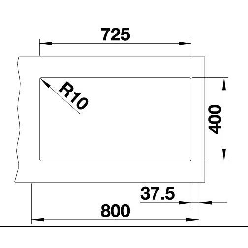 Blanco SUBLINE 430/270-U sivá skala, bez tiahla 523 152