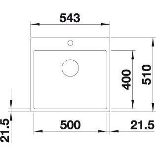 Blanco SUBLINE 500-IF/A SteelFrame antracit s tiahlom 524 111