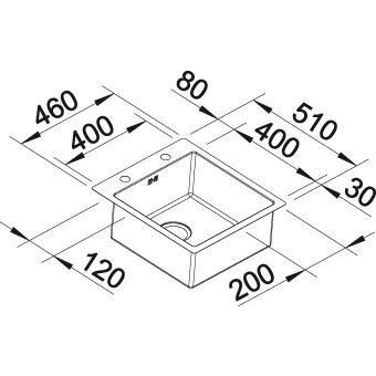 Blanco CLARON 400-IF/A nerez Durinox s PushControl 523 392