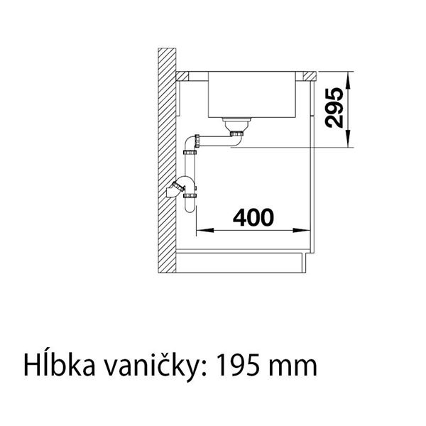Blanco DIVON II 5 S-IF s excentrom hodvábny lesk 521 660 pravý
