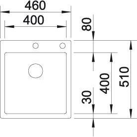 Blanco CLARON 400-IF/A nerez Durinox s PushControl 523 392