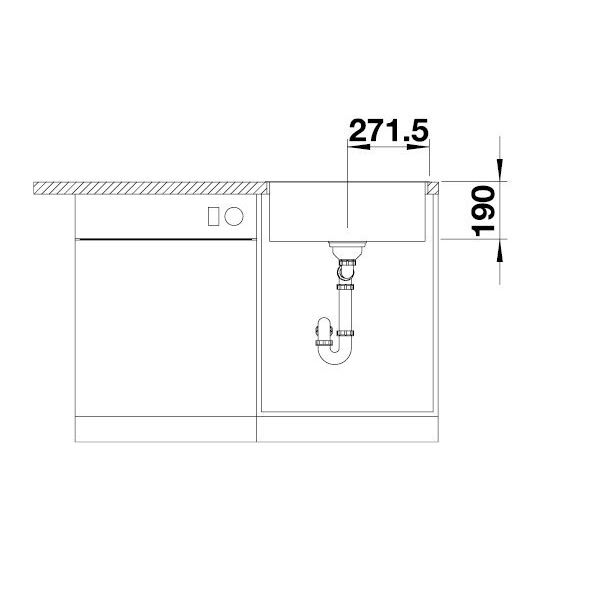 Blanco SUBLINE 500-IF/A SteelFrame antracit s tiahlom 524 111