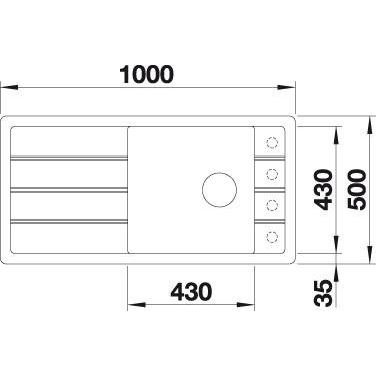 Blanco FARON XL 6 S čierna 525 896