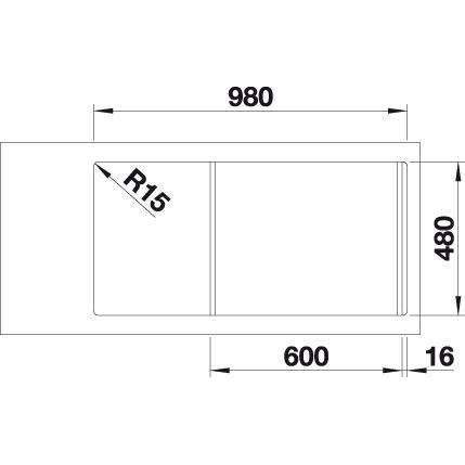 Blanco FARON XL 6 S čierna 525 896