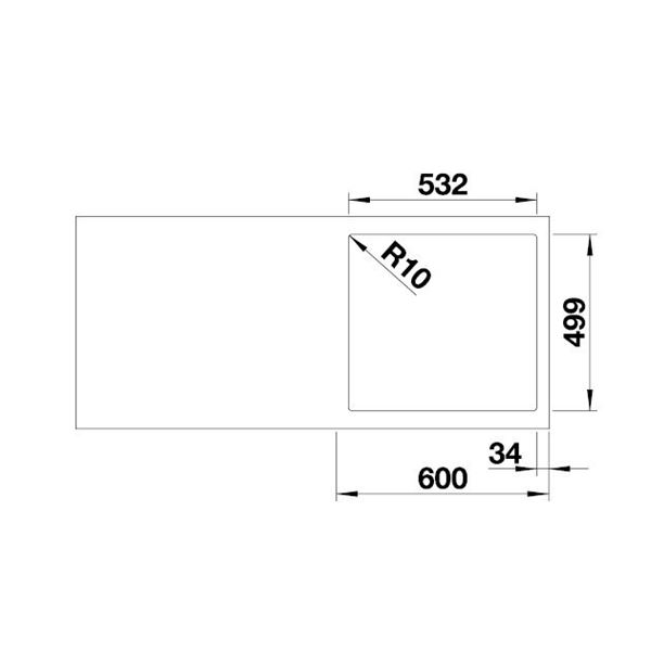 Blanco SUBLINE 500-IF/A SteelFrame antracit s tiahlom 524 111