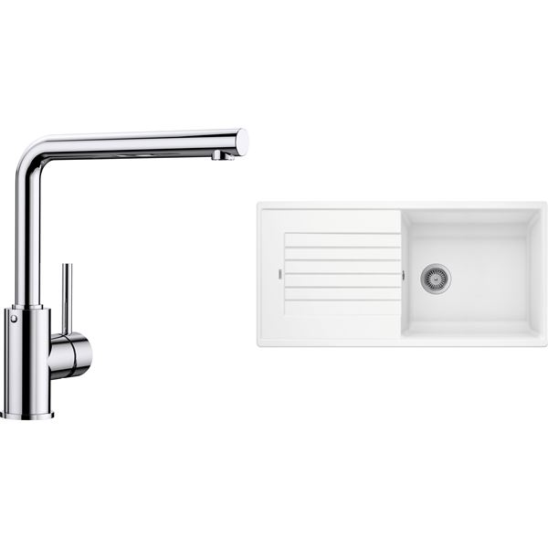 Blanco SET12-C ZIA XL 6 S biela + MILA chróm