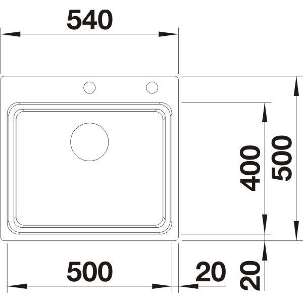 Blanco ETAGON 500-IF/A s tiahlom hodvábny lesk 521 748