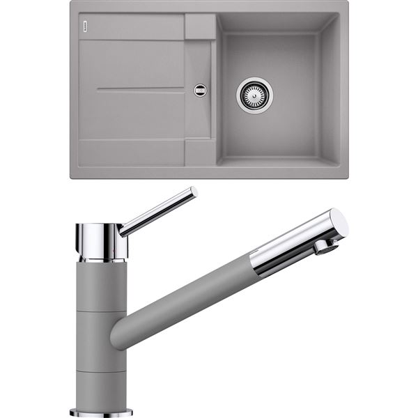 Blanco SET09-C METRA 45 S hliníková metalíza + KANO hliníková metalíza