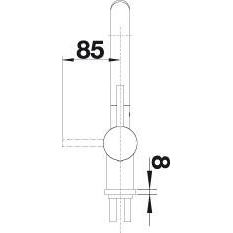 Blanco LINUS-S čierna matná so sprškou 525 807