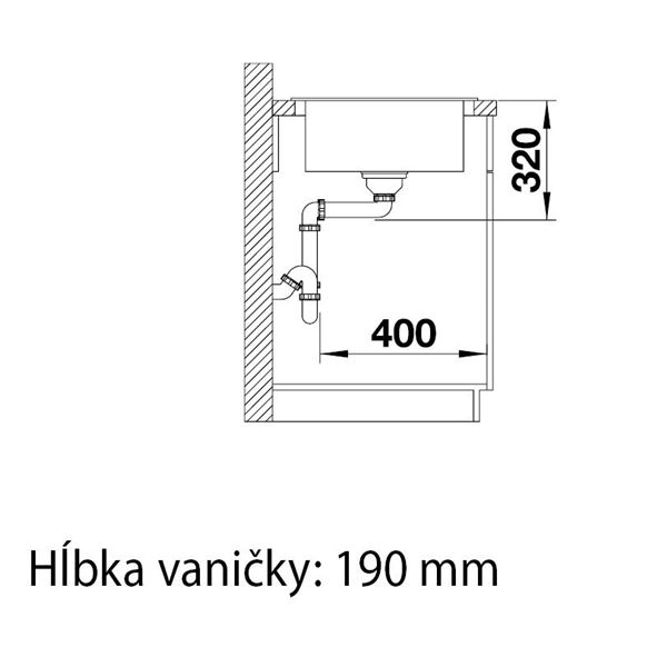 Blanco ELON 45 S sivá skala 524 825