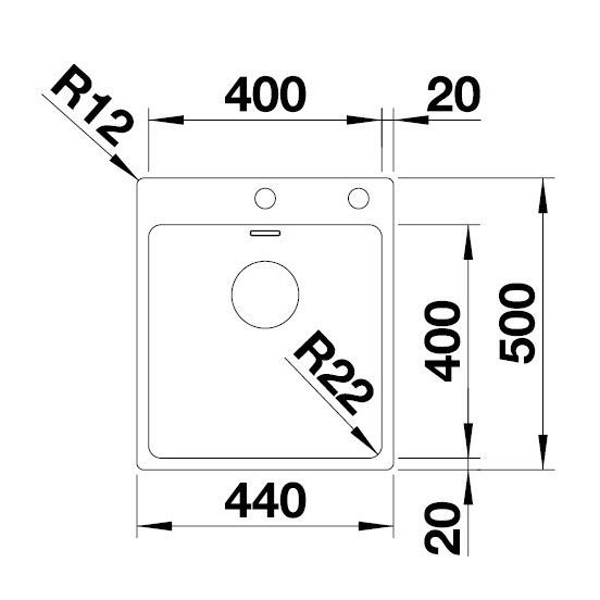 Blanco ANDANO 400-IF/A hodvábny lesk 525 244