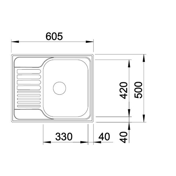 Blanco TIPO 45 S Mini nerez 516 524