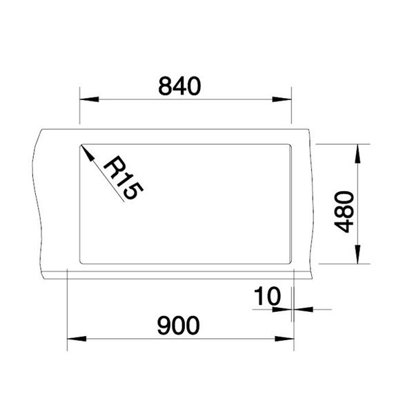 Blanco METRA 9 hliníková metalíza 513 268