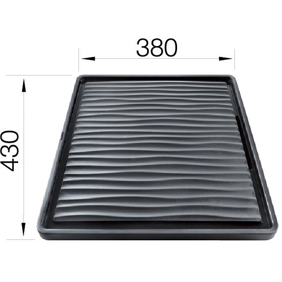 Blanco odkvapkávač čierny plast 230 734