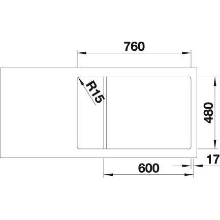 Blanco DINAS XL 6 S Compact leštená nerez 525 121