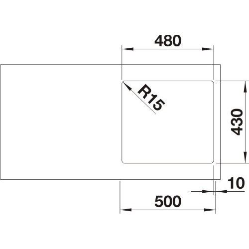 Blanco ANDANO 450-IF hodvábny lesk 522 961