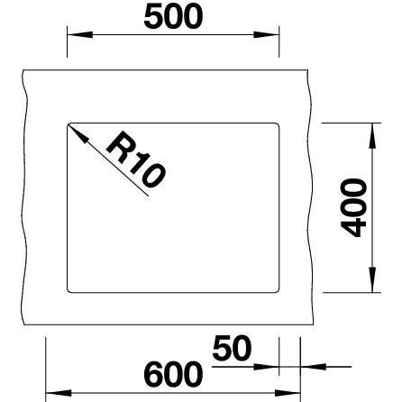 Blanco SUBLINE 500-U biela soft, bez tiahla 527 170