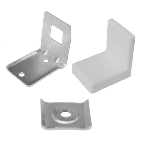 Rektifikačný uhoľník 50x45mm biely