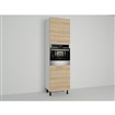Vysoká skriňa EXPRES GO6002 š60 x v 204cm na rúru s výškou 60cm - dub Sonoma