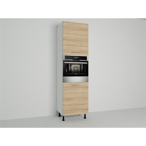Vysoká skriňa EXPRES GO6002 š60 x v 204cm na rúru s výškou 60cm - dub Sonoma