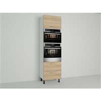 Vysoká skriňa EXPRES GM452ASTD6002 š60 x v204cm na rúru 60cm a mikrovlnku 45cm s výsuvom STANDARD - dub Sonoma