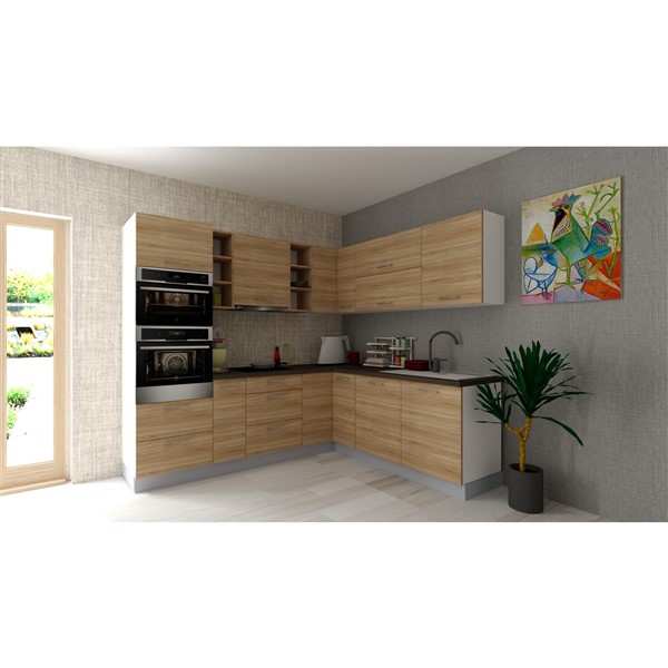 Vysoká skriňa EXPRES GM452ASTD6002 š60 x v204cm na rúru 60cm a mikrovlnku 45cm s výsuvom STANDARD - dub Sonoma