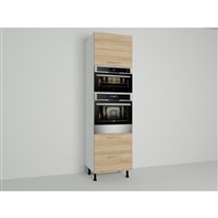 Vysoká skriňa EXPRES GM382ALUX6002 š60 v 204cm na rúru 60cm a mikrovlnku 38cm s výsuvom LUX - dub Sonoma