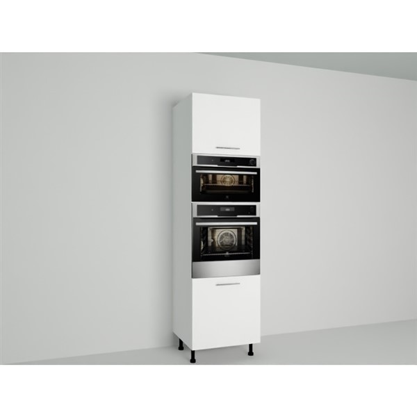 Vysoká skriňa EXPRES GMDK386002 š60 x v204cm na rúru 60cm a mikrovlnku 38cm - biela vysoký lesk