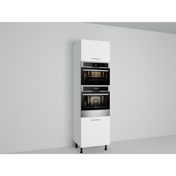Vysoká skriňa EXPRES GMDK456002 š60 x v204cm na rúru 60cm a mikrovlnku 45cm - biela vysoký lesk