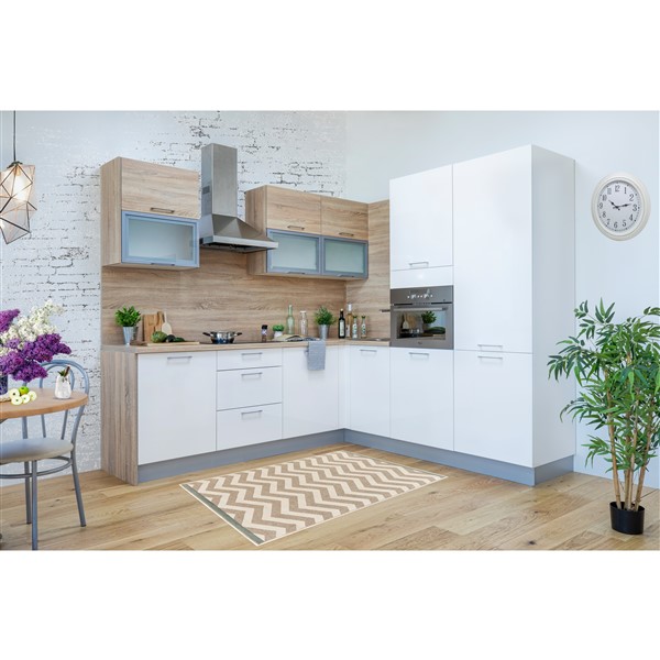 Vysoká skriňa EXPRES HDV6002 š60 x v204cm - biela vysoký lesk