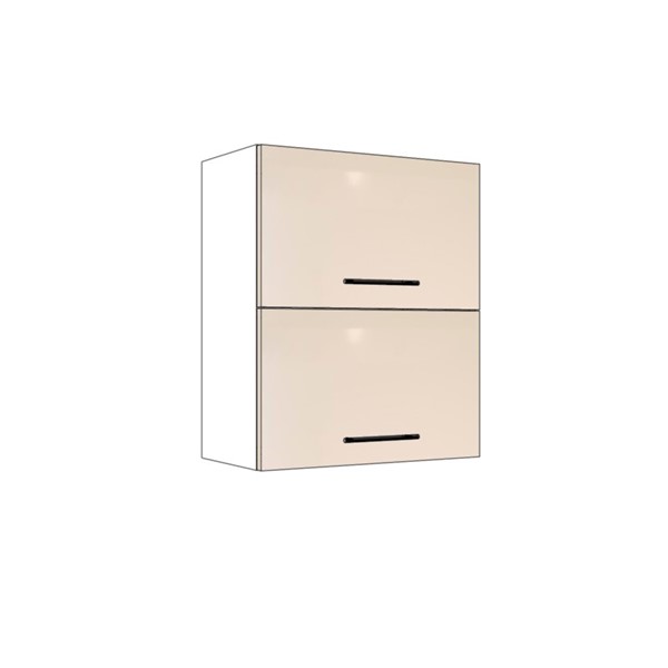 Horná skrinka EXPRES WFL6002 š60 x v72cm s 2 výklopnými dvierkami - satin vysoký lesk