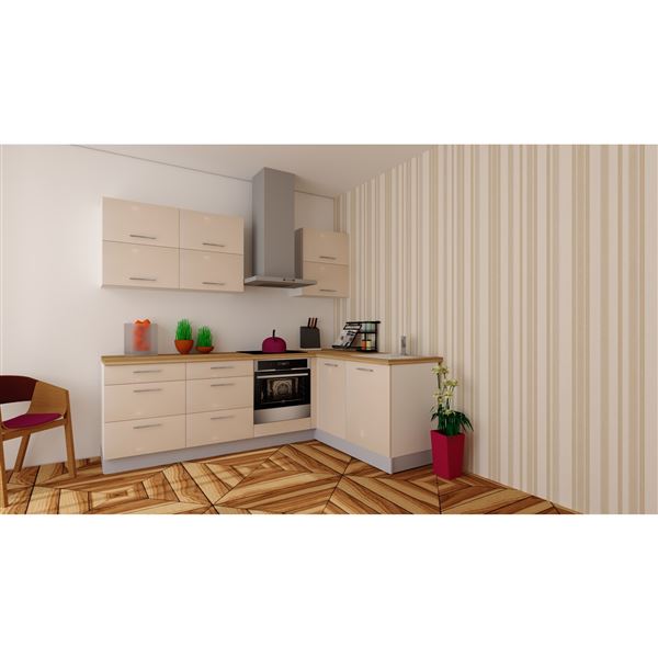 Horná skrinka EXPRES WFL6002 š60 x v72cm s 2 výklopnými dvierkami - satin vysoký lesk